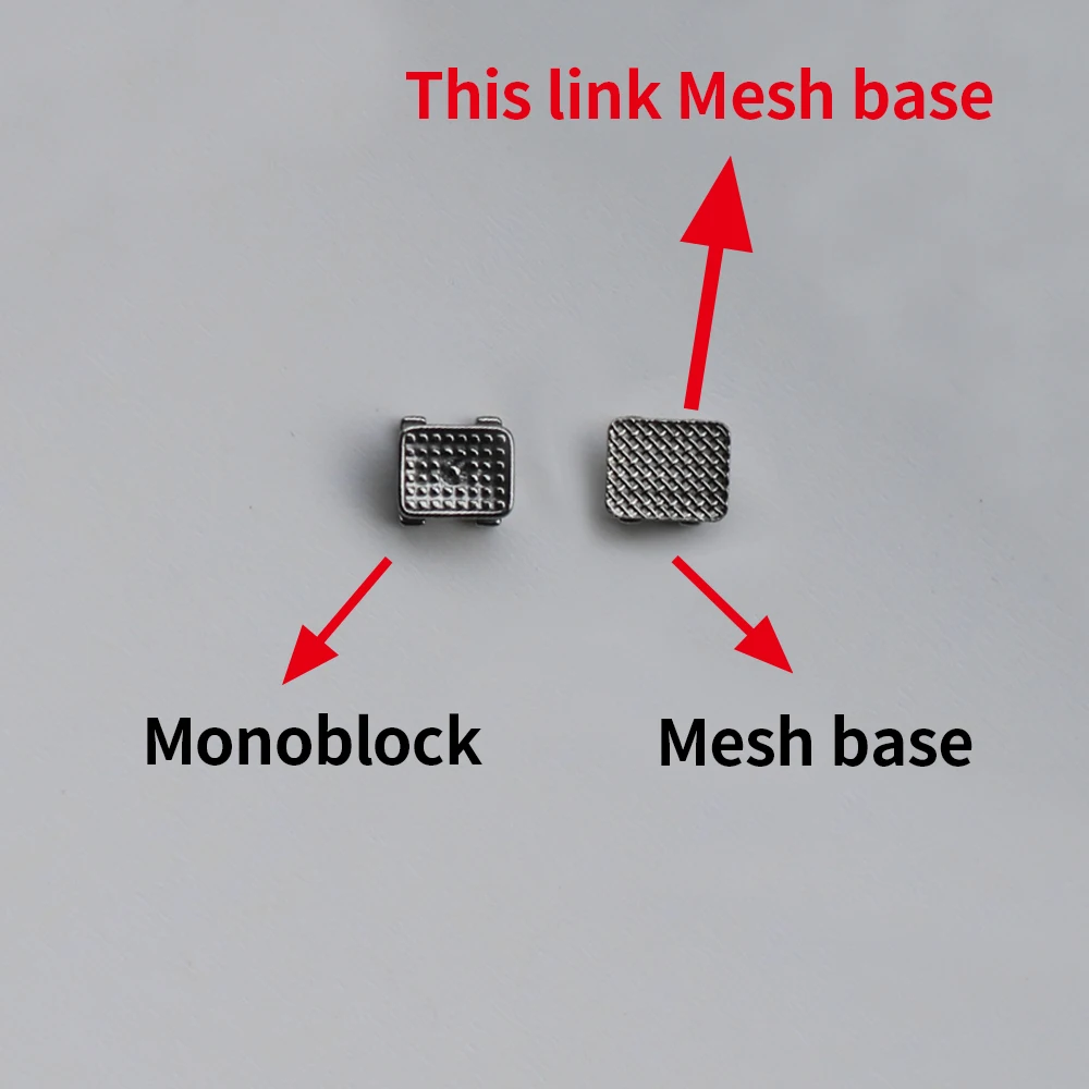 1Pack 20Pcs Edgewise Meshbase 022 Orthodontic Brace Bracket 0Hook/3Hook/345Hooks Standard Mini