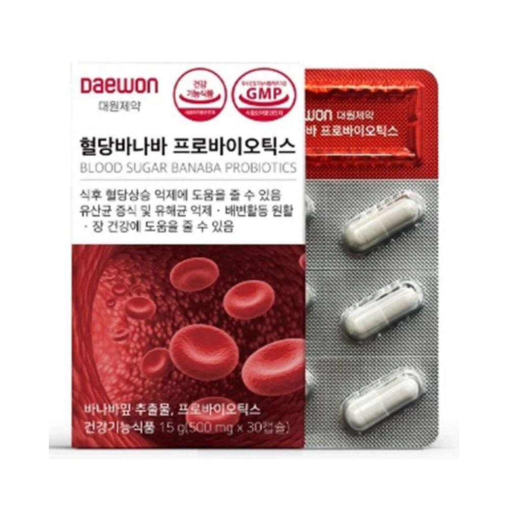 [Daewon Pharmaceutical] Blood Sugar Banaba Probiotics 30 Capsules Blood Sugar Management Health Supplement