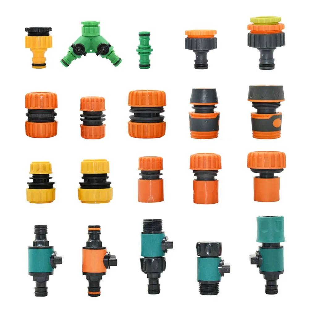 Tuyau d'arrosage d'arrosage 1/2 3/4 1 pouce, connecteur rapide, arrêt de tuyau d'eau, réparation de coupleur, système d'irrigation goutte à goutte, raccord commun