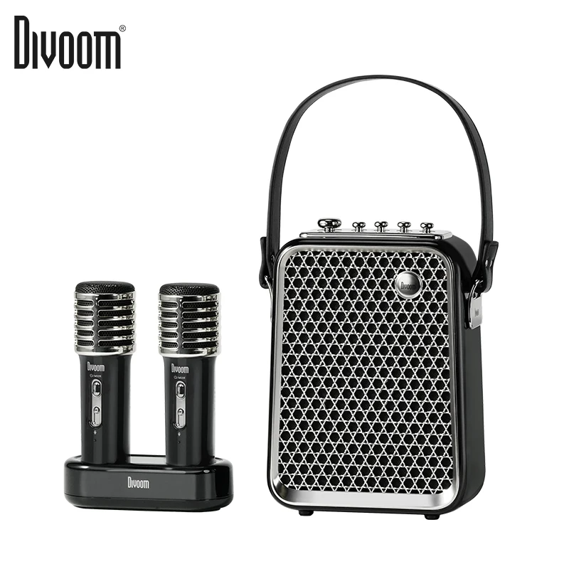 Divoom SongBird-HQ Bluetooth Speaker 50W Powerful Sound with Karaoke Microphone Voice Change Mode Portable 2025 New