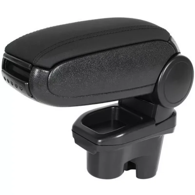 Armrest Arm Rest Centre Console Box Black Leather For Peugeot 301 - Citroen C-Elysse 2012-2017 Original Fit Car Interior