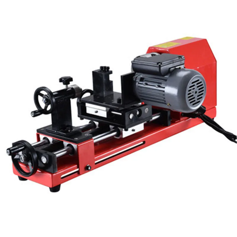 Multifuncional profissional automático mini cnc torno de madeira mandril diy ferramenta para trabalhar madeira redonda grânulo máquina torno ferramenta 220v