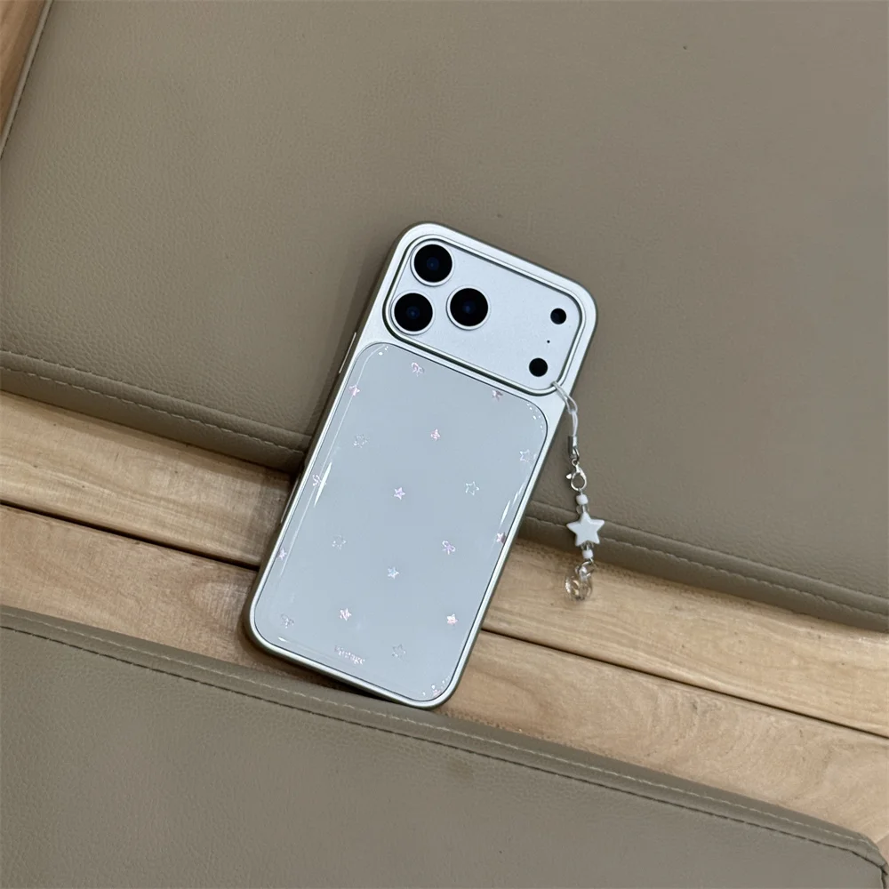 قوس فراشة على شكل نجمة بيضاء فاخرة جديدة مع حافظة حبل مناسبة لهاتف iPhone 17 Pro/13/14/15/16 Pro Max إصدار مضاد للسقوط #5