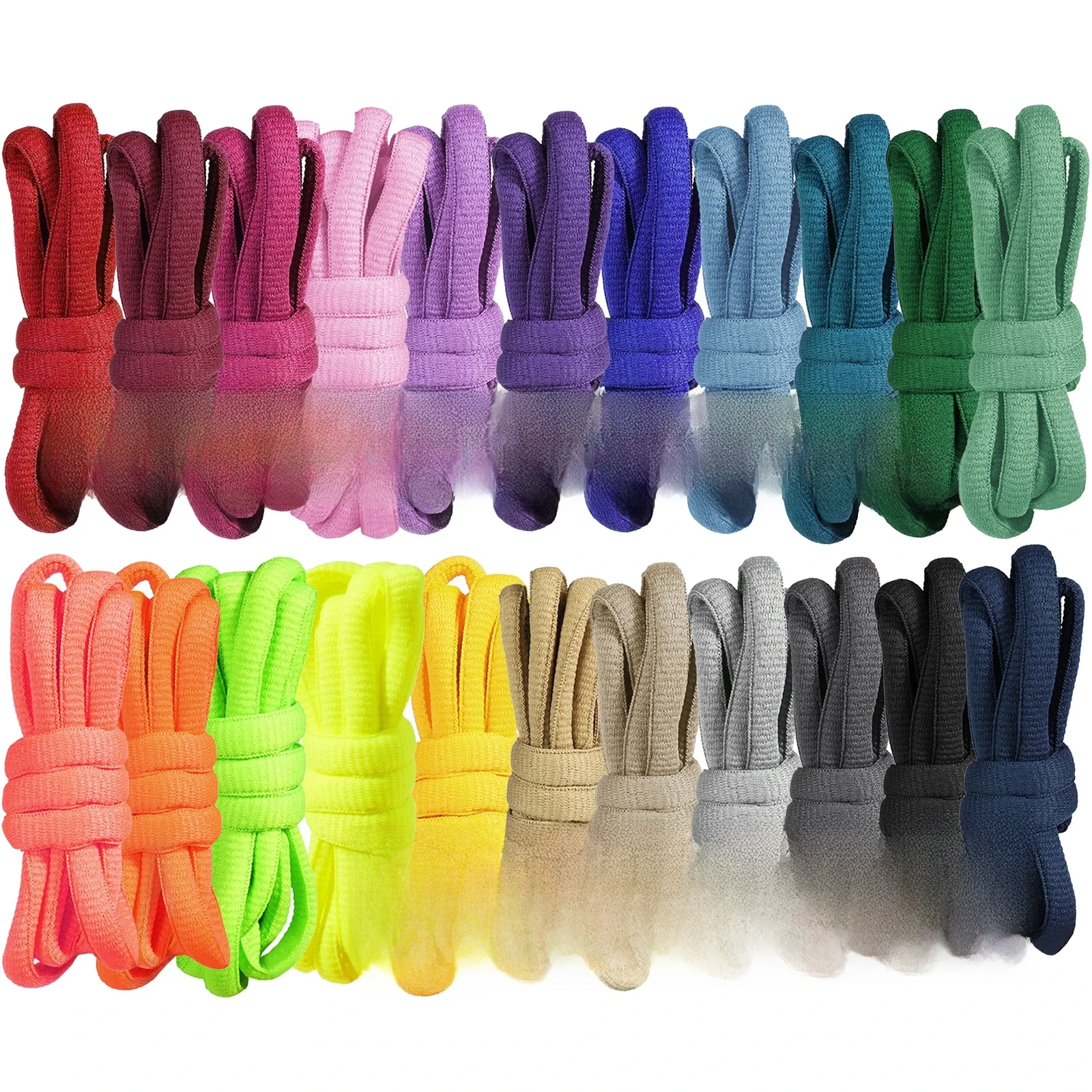 Lacets ovales de 9mm d'épaisseur, lacets de remplacement Dunk, 140CM de Long