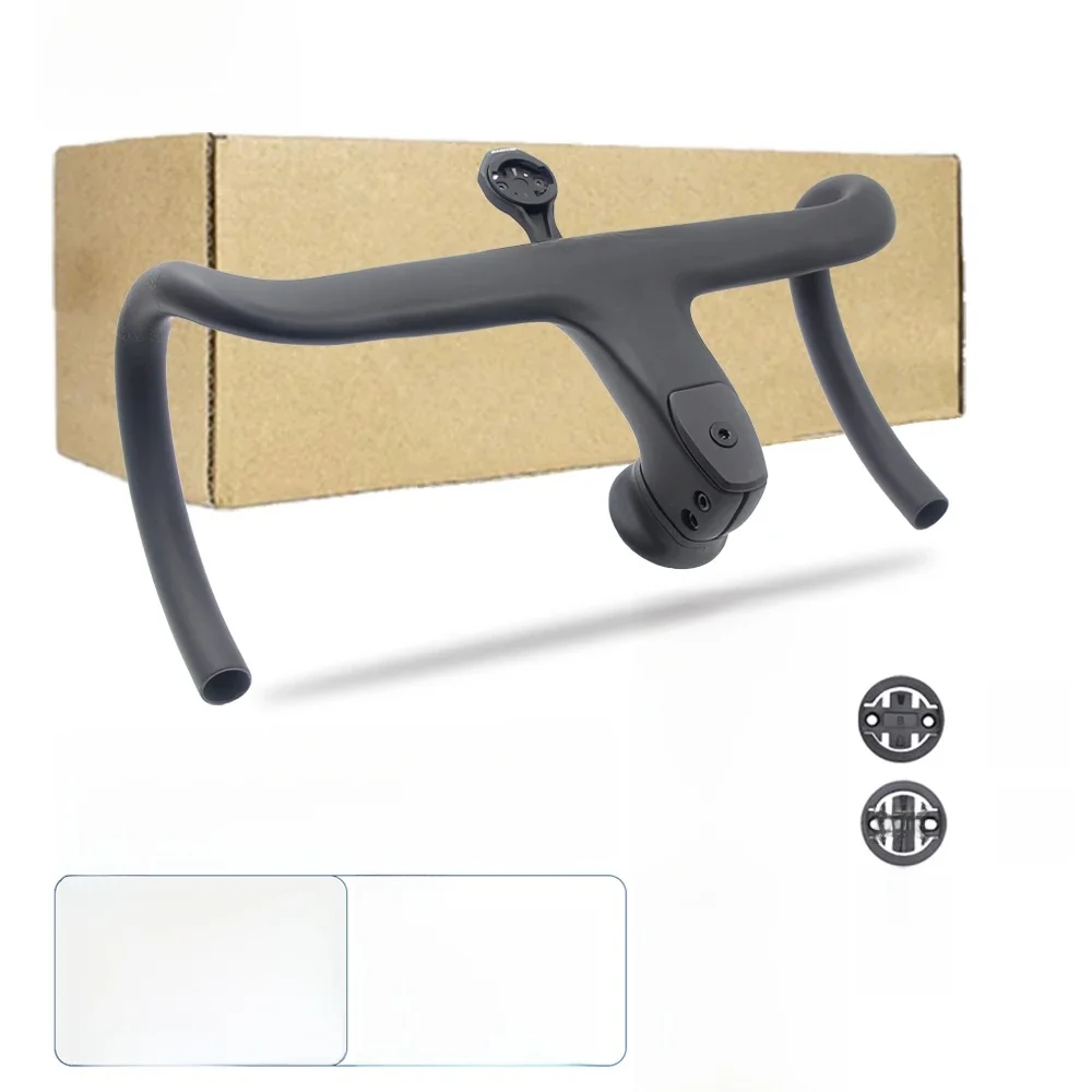 AliExpress ULLICYC DEDA Carbon Fiber Integrated Cockpit with Spacers and Mount,Internal Cable handlebar 28.6mm Bicycle parts