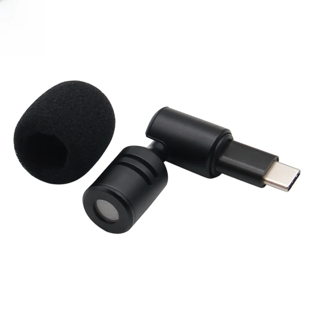 Przenośny mini mikrofon 3,5 mm Stereo typu C zginany bezprzewodowy mikrofon do aparatu telefonicznego komputer Laptop PC nagrywanie — zdjęcie produktu 7