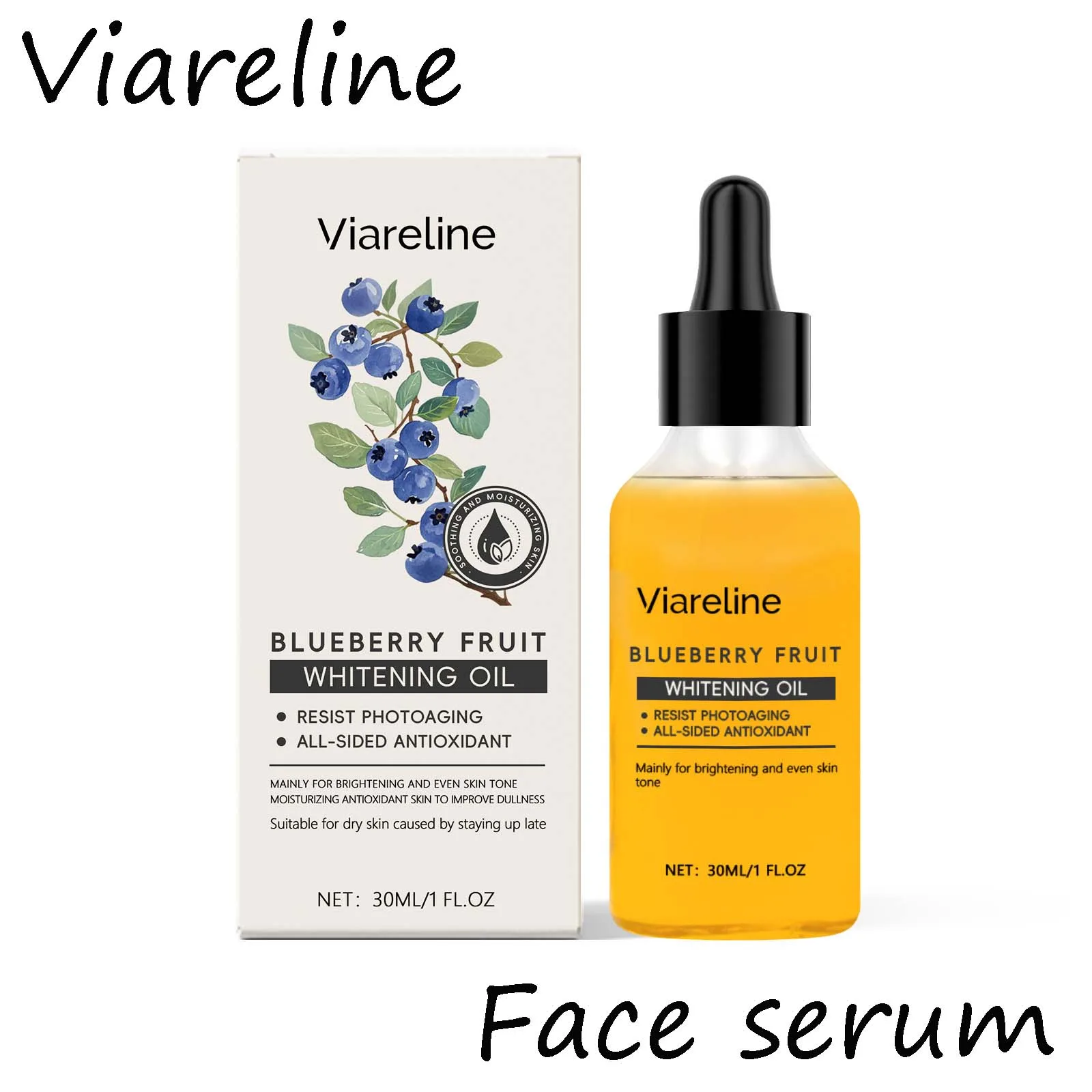 

Сыворотка для кожи Viareline Blueberry уменьшает сухость, увлажняет, питательный, улучшает текстуру кожи, светящаяся сыворотка для лица от тона кожи