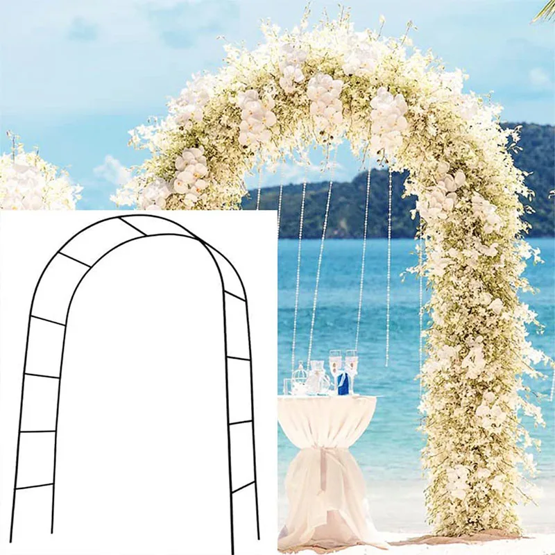 

Metal Garden Arbors Wedding Arch Frame Outdoor Indoor Garden Climbing Plants Bridal Party Decoration Arbor Balloon Arch Kit