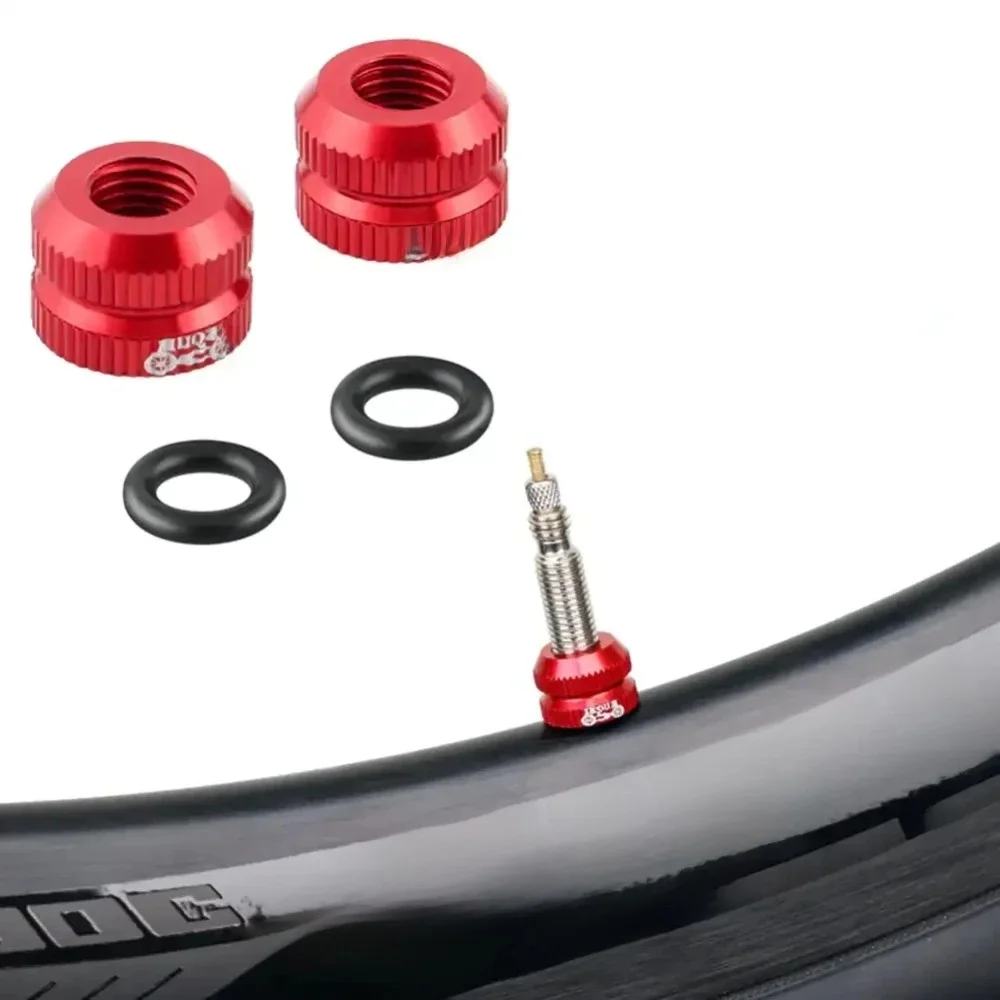 AliExpress Other MUQZI 2Pcs Tire Valve Nut Bike Vacuum Tire Presta Valve Screw Bicycle Valve Cover Tools Cycling Tire Repair MTB Bike Accessories