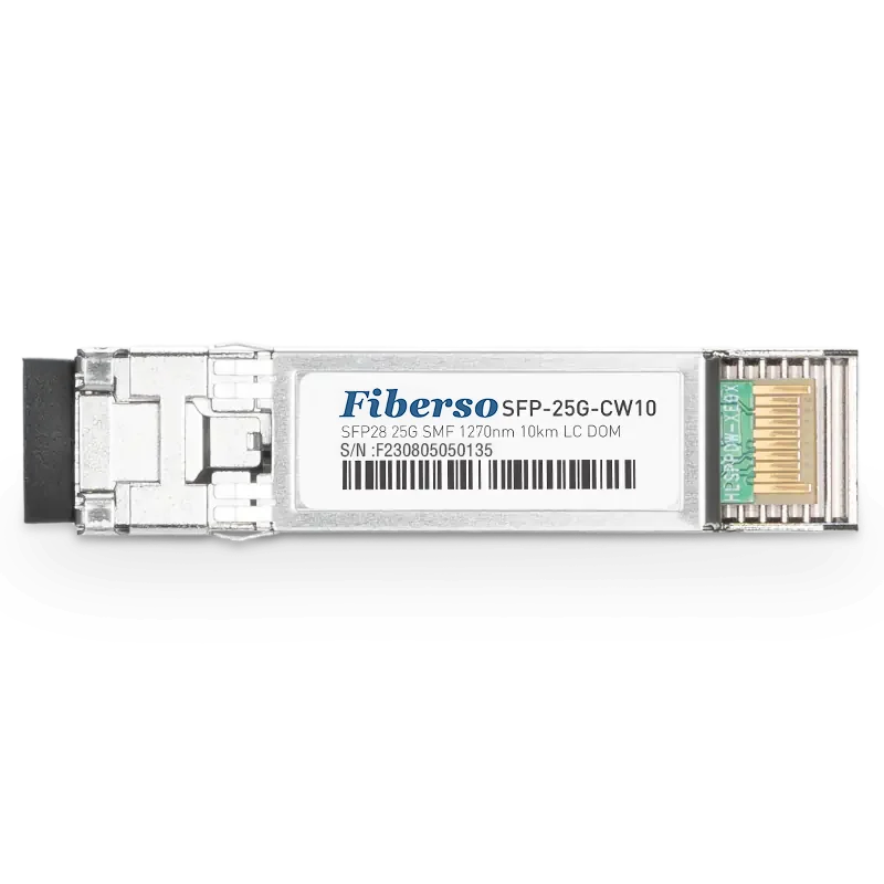 

Fiberso SFP28 25G CWDM Module LR 10KM shortwave 1270nm-1370nm SM Fiber Optical Transceiver Compatible with Switches