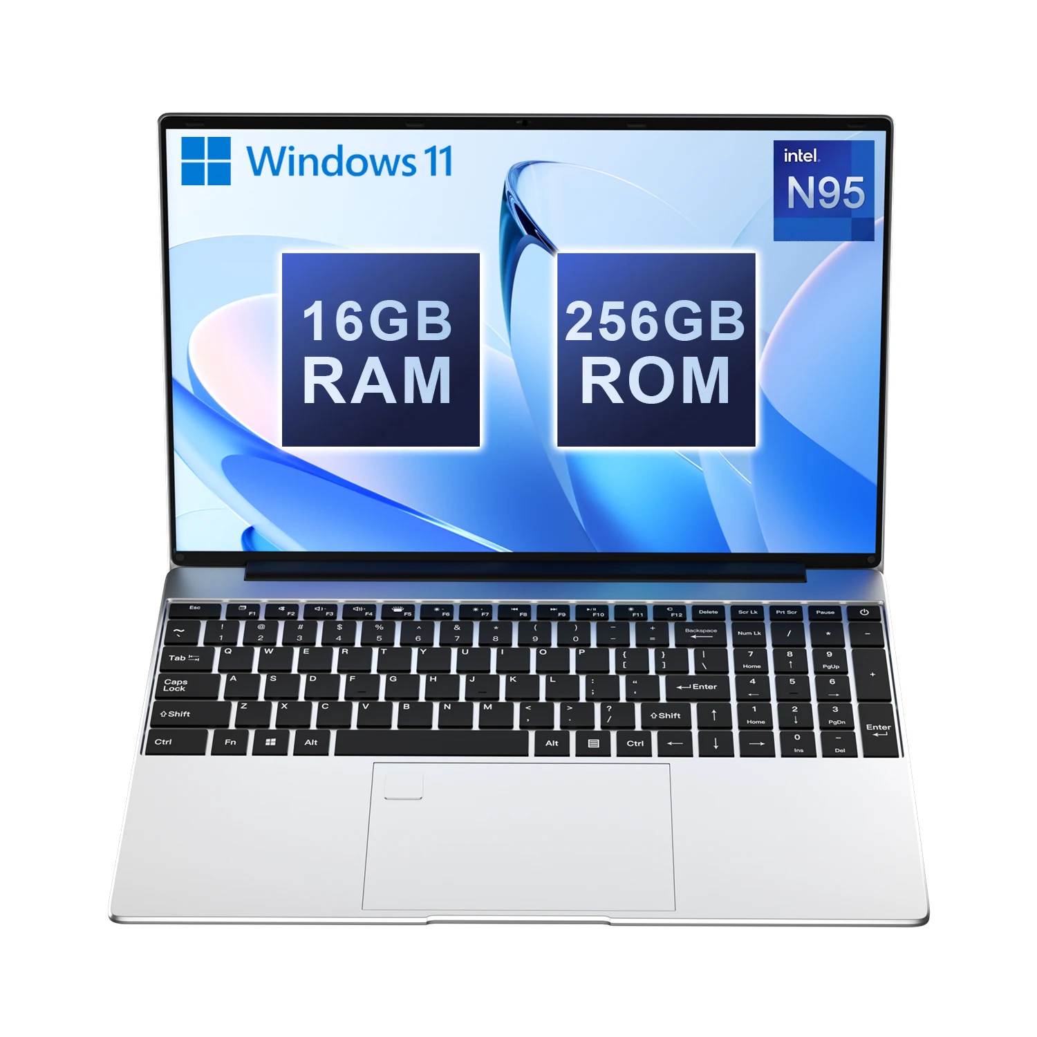 New 15.6" Portable Laptop N95 32GB RAM 2048GB SSD 7500mAh Battery Office Study Computer PC Windows 11 Pro Notebook Gamer