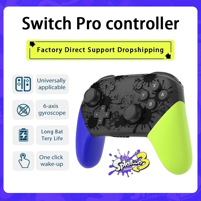 وحدة تحكم لاسلكية احترافية لجهاز نينتندو سويتش سويتش لايت سويتش OLED مع عصا التحكم المزدوجة الاهتزاز المتوافقة مع جهاز التحكم عن بعد #1