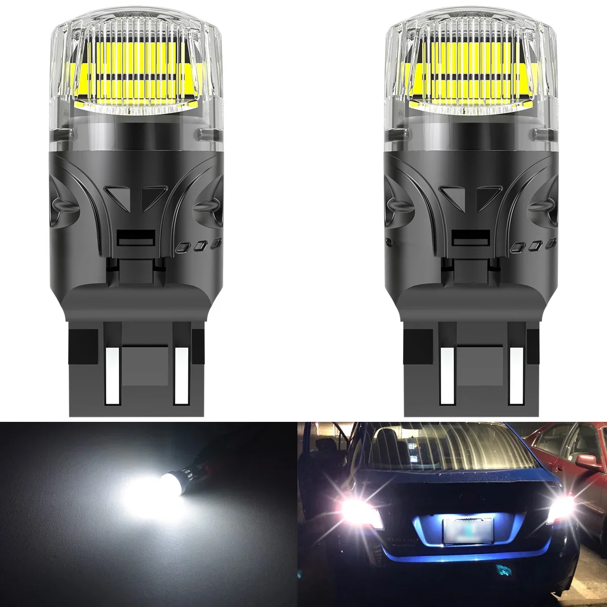 2x T20 7443 7440 7441 992 W21W W21/5W LED-Birne Canbus für Lada Kalina Granta Vesta Opel Astra J Tagfahrlicht DRL