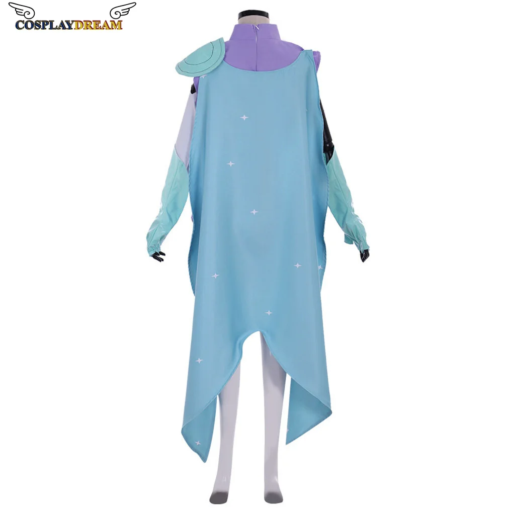 Glimmer Cosplay Ze Ra Glimmer Battle Suit Jumpsuit Jas En Cape Volledige Set Vrouwen Halloween Glimmer Kostuums Custom Made