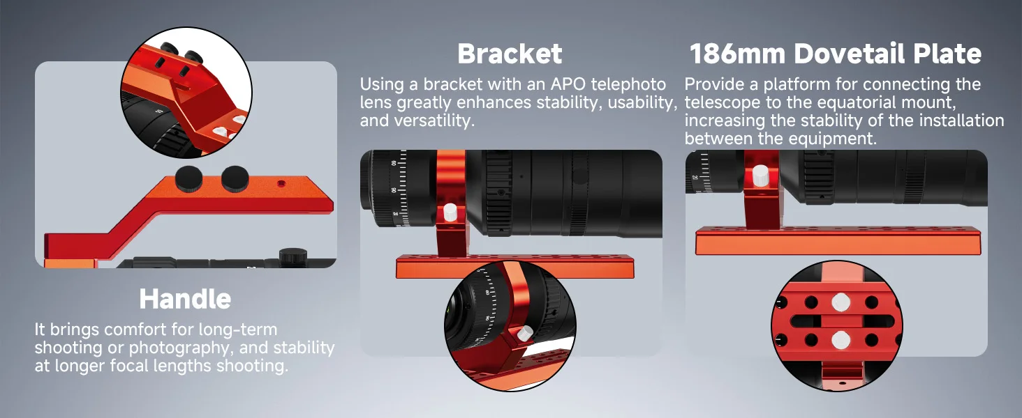 Svbony SV555 Astrofotografie-Teleskop APO 54mm f/4.5 Astrograph-Kameraobjektiv mit CMOS-Kamera - Neues Upgrade - Perfekter Fokus – Detail 13