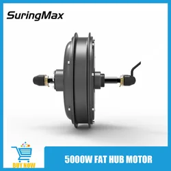 Hub Motor Electric Bike Conversion Parts, 72V, 5000W, Rear, 50H, Magnet, 170mm, 190mm Dropout, Gearless, Powerful Ebike