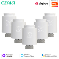 EZAIOT Tuya ZigBee Smart TRV Thermostatic Valve Thermostat Radiator Actuator Temperature Controller Voice Alexa Google Home Alic