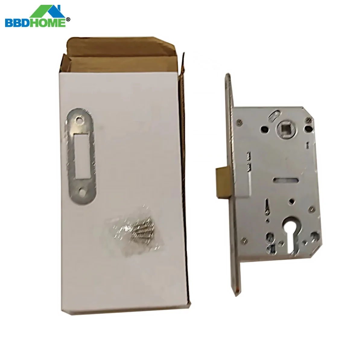 BBDHOME Mortise Lock Body 85*50mm Cylinder Hole Euro PVC Latch With Striker Security Anti-theft Bedroom Apartment Door Repair