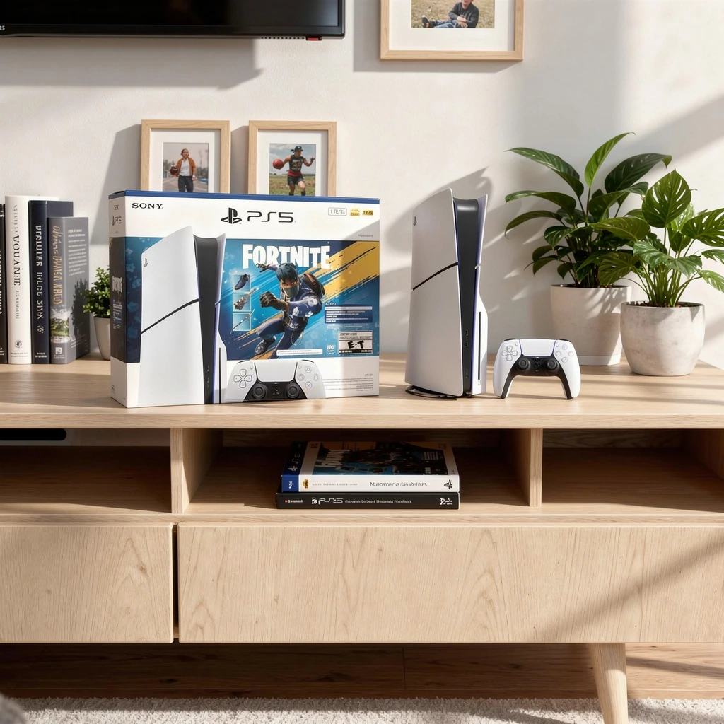 Sony PS5 1TB Blu-ray Gaming Console with Fortnite Flowering Chaos Special Bundle