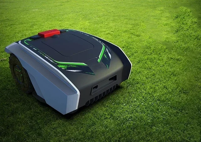 ST شحن مجاني جديد M18ERoboticc LawnMower 1500 Sqm بلوتوث والتحكم في التطبيقات