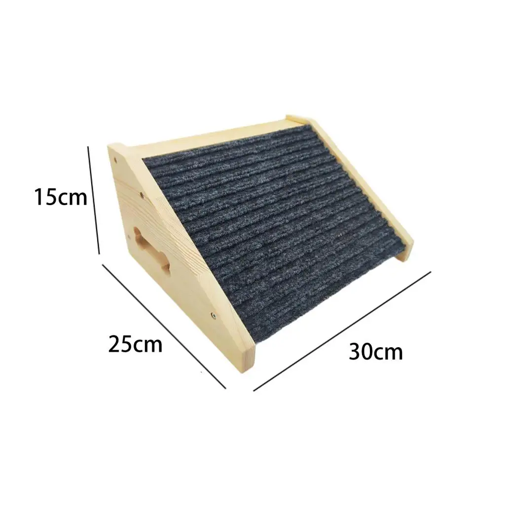 1 قطعة منحدر الكلب الخشبي تسلق سلم صغير القط والكلب الدرج الحيوانات الأليفة منحدر الحيوانات الأليفة الدرج ل سرير هريرة المنزل الأكبر سنا القطط الكلب في الهواء الطلق