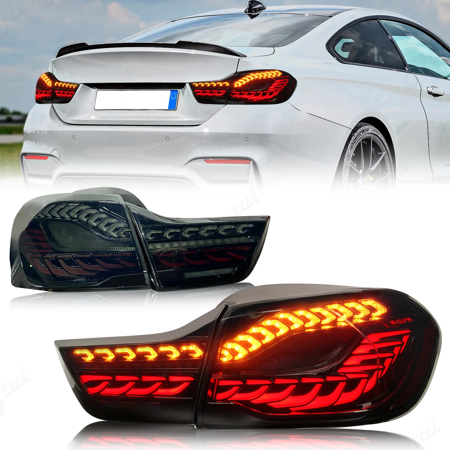 

Taillight Assembly For 2013-2014 2015 2016-2017-2020 BMW M4 F32 F36 F82 F83 4 Series reverse lights, brake lights, turn signals