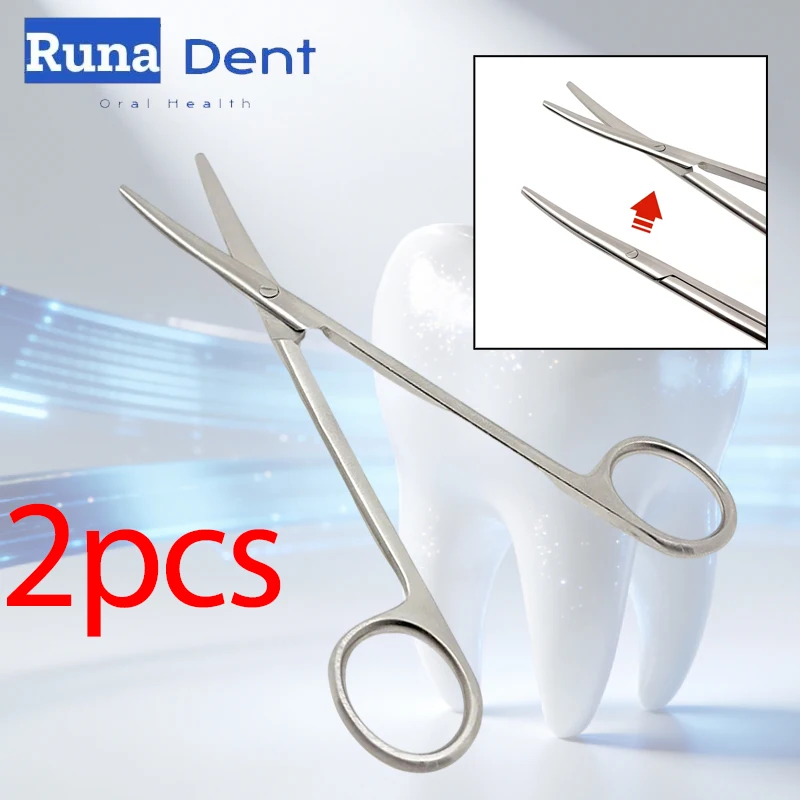 

Dental Surgical Scissors 14CM TC Metzenbaum Curved Sharp Blunt Tips for Oral Dissection Suture Trimming Medical Tool