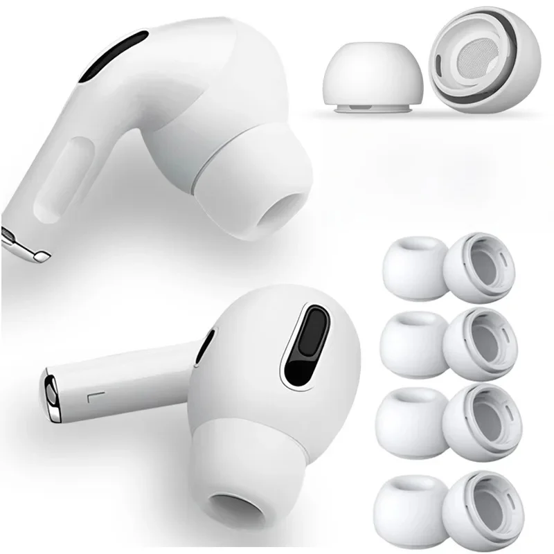 Embouts d'oreille en Silicone souple pour Airpods Pro 1/2 génération, housses de protection pour écouteurs, trou de réduction du bruit, oreillettes pour Apple Air Pods Pro