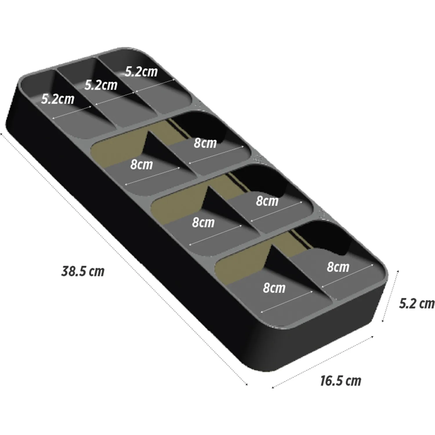 Kitchen Organizer Cutlery Drawer Storage Box Tray Fork Spoon Divider Seperation Container Utensil Durable Tableware Rack Stand