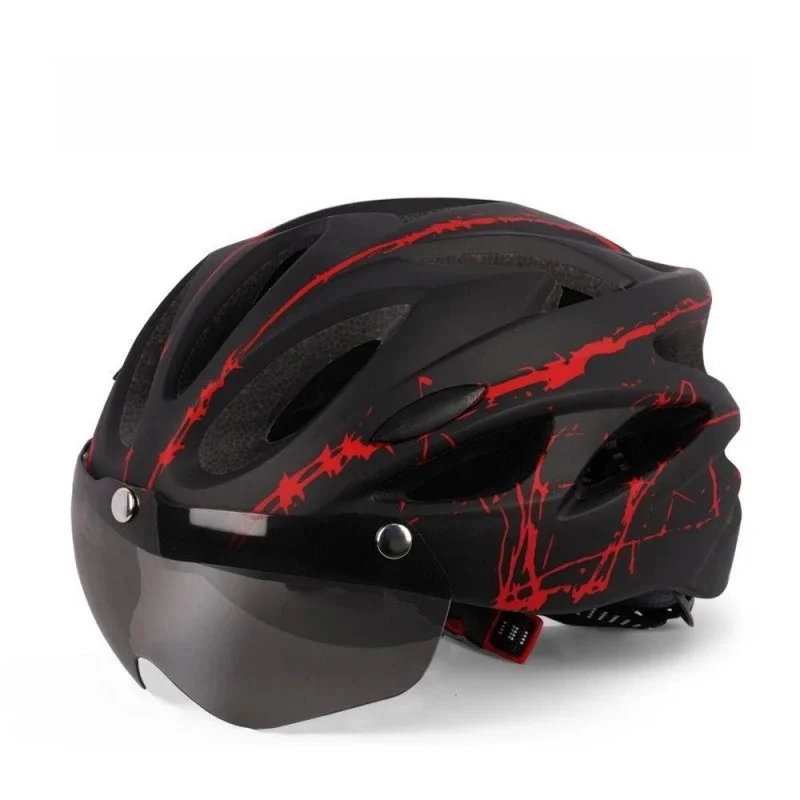 AliExpress Unisex Adult Ultralight Bicycle Cycling Helmet With Goggles For Outdoor Sports Riding Helmet