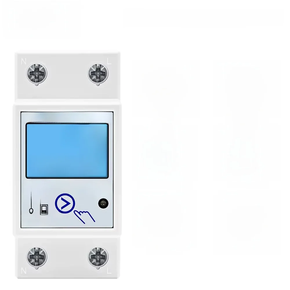 AC 230V 110V 50/60Hz Cyfrowy jednofazowy reset Miernik energii zerowej kWh Napięcie Prąd Miernik zużycia energii Watomierz Szyna Din — zdjęcie 2