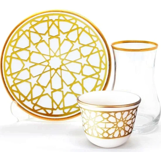 

Toygar Damla Efe Tea Set Yıldız Gold