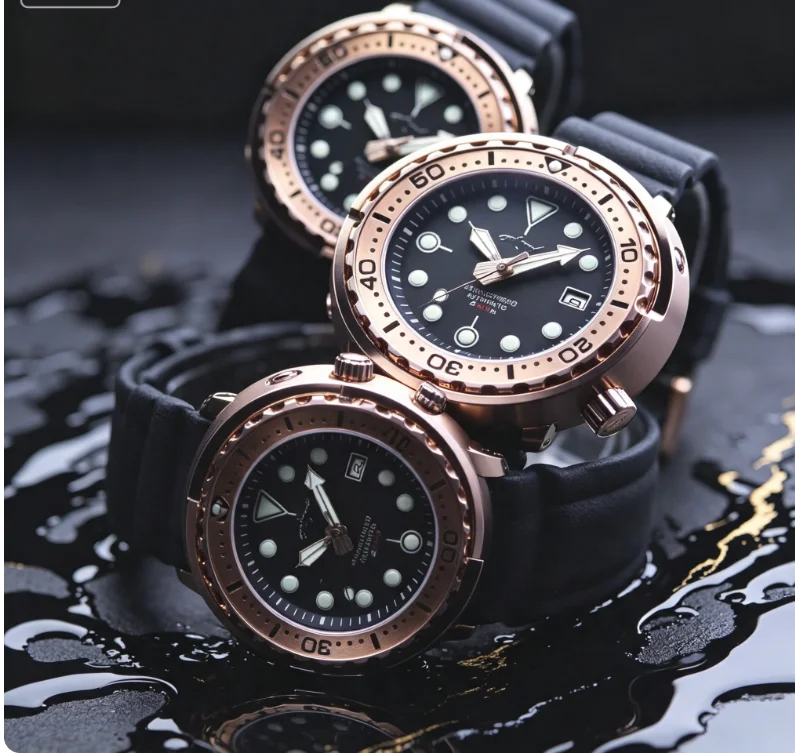 vqwe12875Rose Gold Can Su Geçi - Waterproof Diving Watch incelemesi ve fiyatı