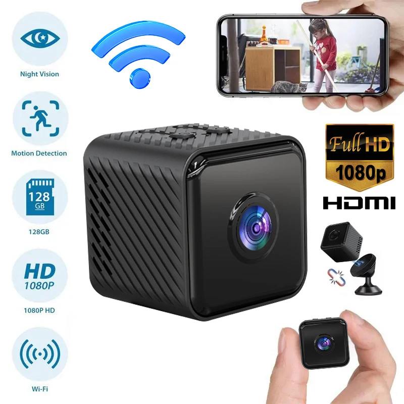 1080P HD Mini Wifi Camera Night Vision USB Surveillance Cameras Security Protectio Wireless Cam Recorder Motion Sensor