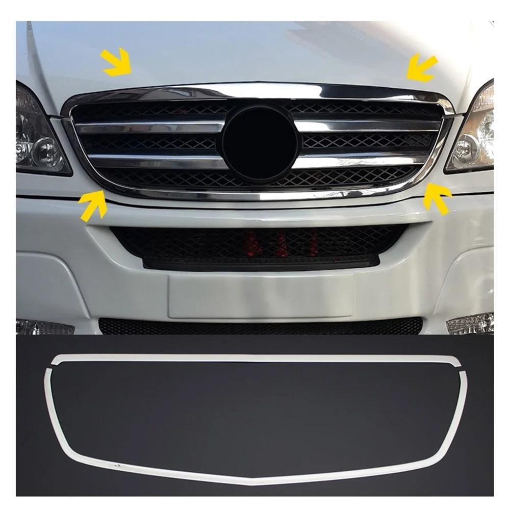 For Mercedes Sprinter W906 Chrome Grille Frame. 2013-2018 Between . Stainless Steel. A + Quality. Modified Design Accessory