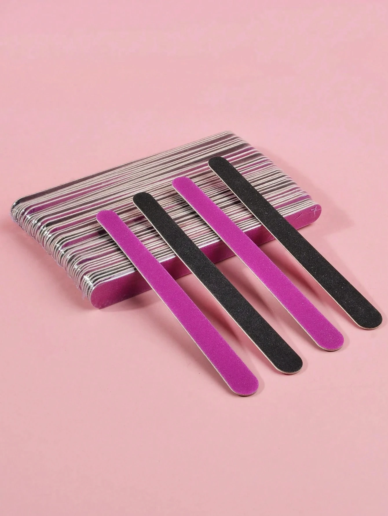 50/100/200 PCS/lot Professional Mix Color Nail Files 100 180 Wooden Thickened Nail Files for Nail Accessories and Tools