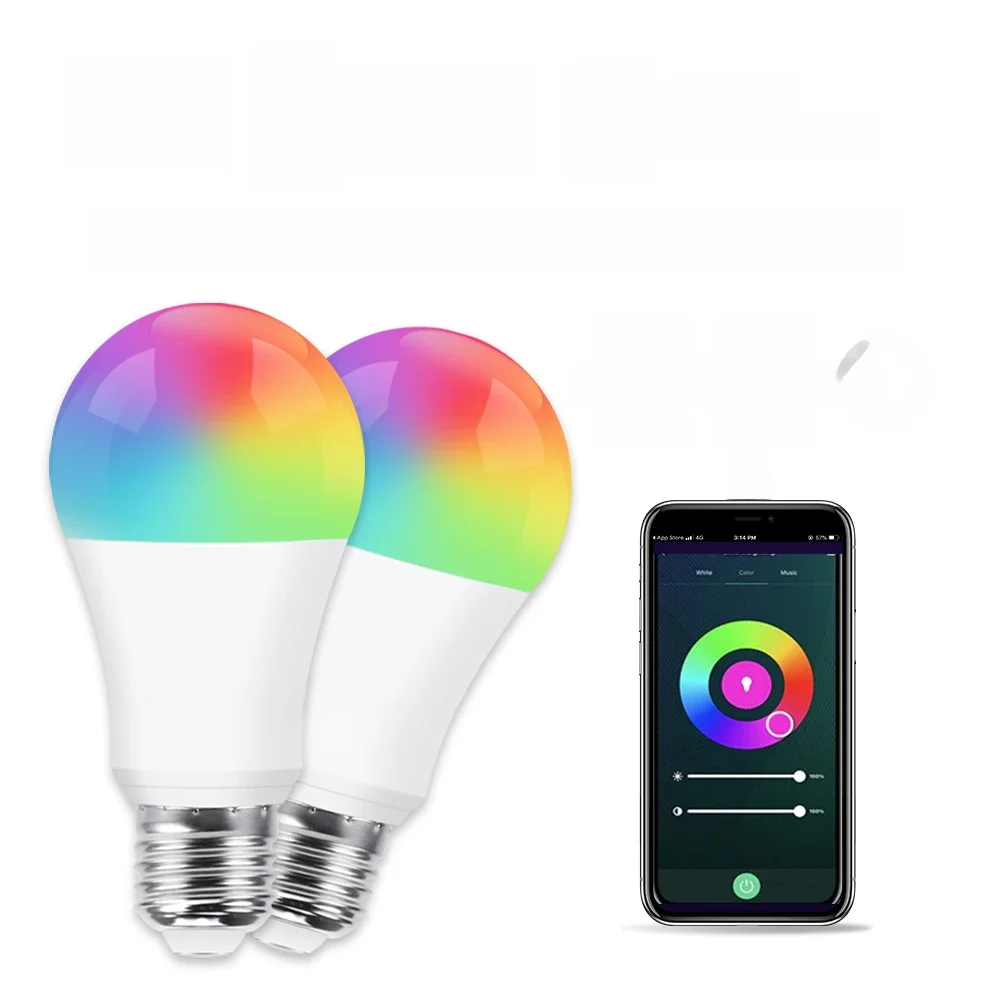 Tuya Wifi/Bluetooth Smart Bulb E27 RGB Alexa Led Lamp Smart Light Bulbs AC 85-265V Smart Lamps For Google Assistant Smart Life — zdjęcie 2