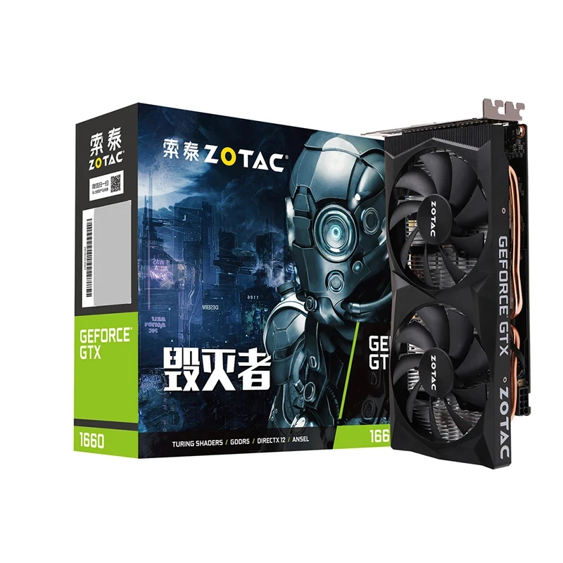 2024 Gebraucht ZOTAC RTX 2060 6 GB GDDR6 192 Bit Tu116 12 Nm Hotselling auf dem Markt