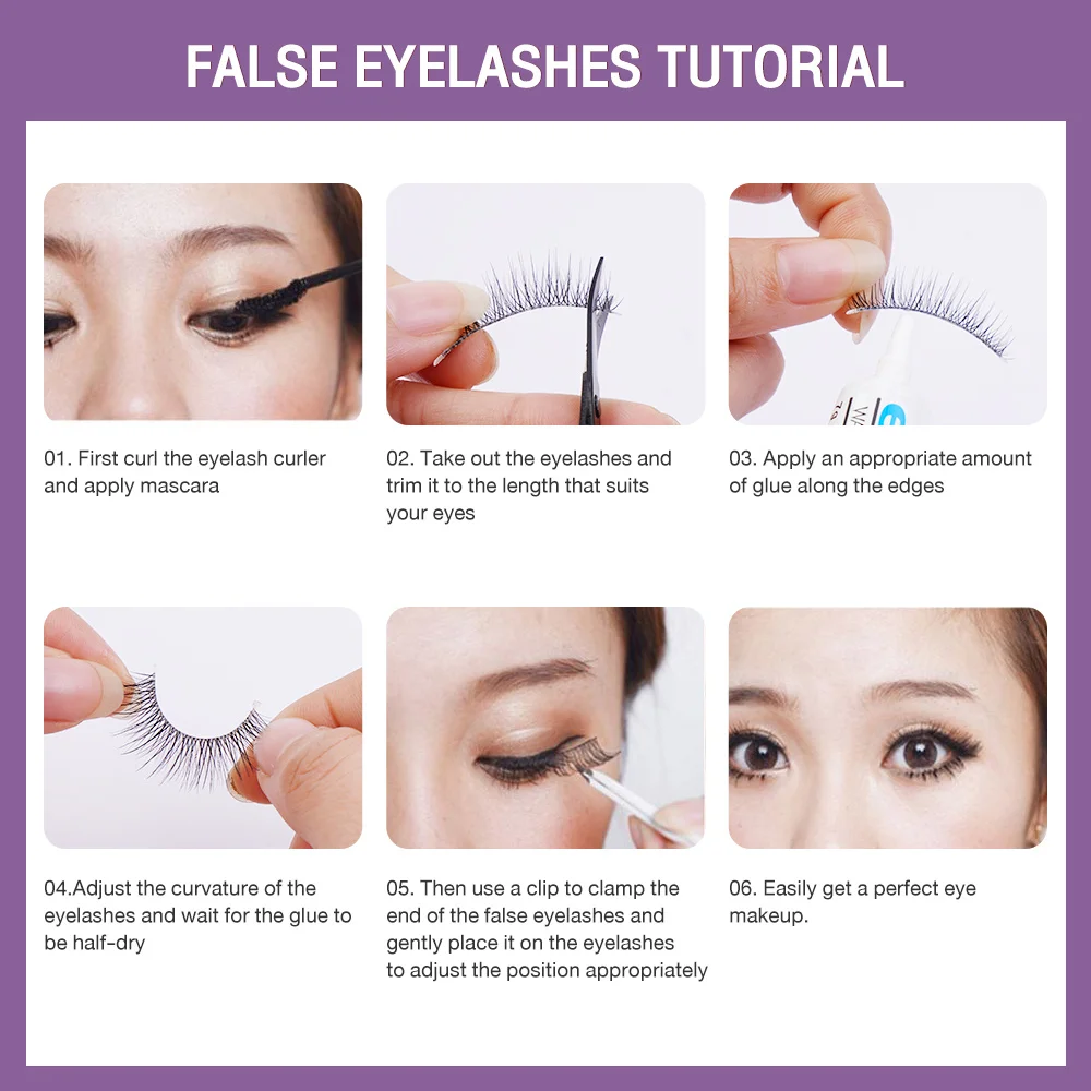 5Pairs False Eyelashes Soft Naturally Curled Lashes Thick Comics Big Eyes Women Cosmetics Professional Makeup Beauty Tools