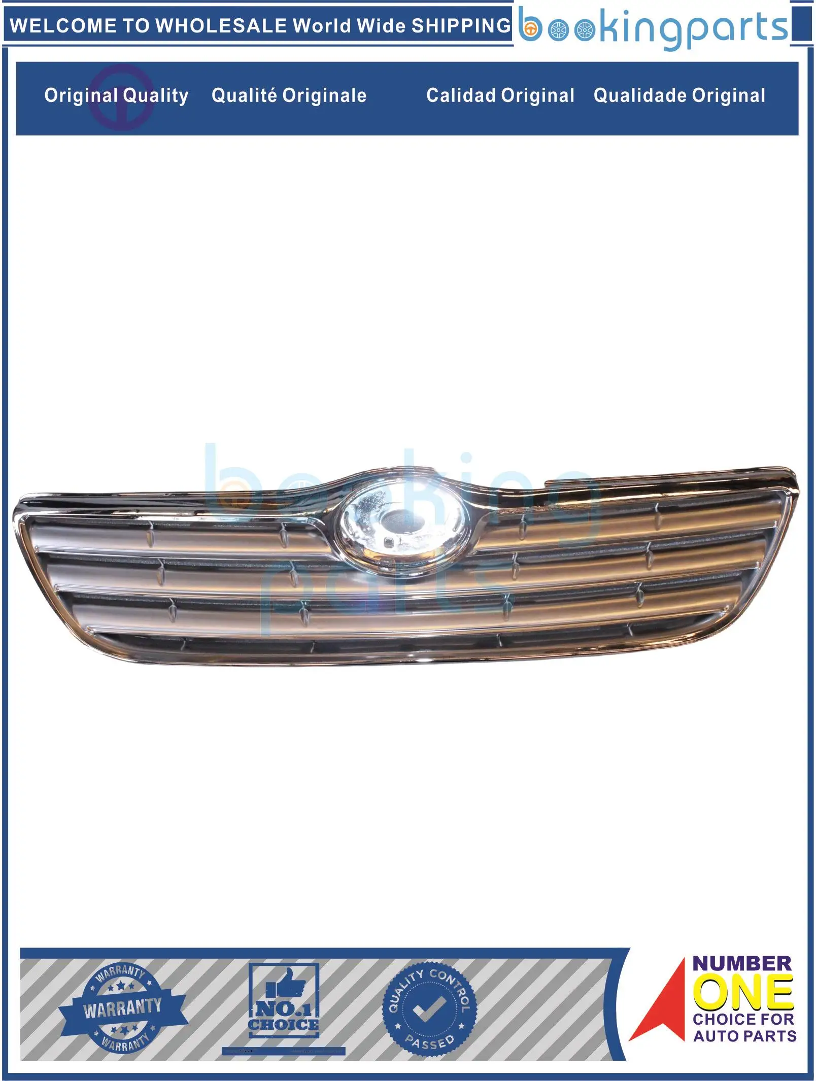 

GRI27352,53111-1A450,531111A450 Grille For TOYOTA COROLLA 2003 JAPAN TYPE[CHROME]