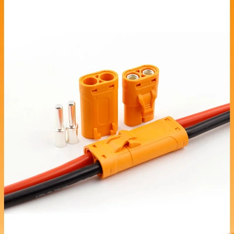 Amass LCB40-M/F cuivre plaqué argent fil type sertissage paire count90 batterie au lithium prise avec câble