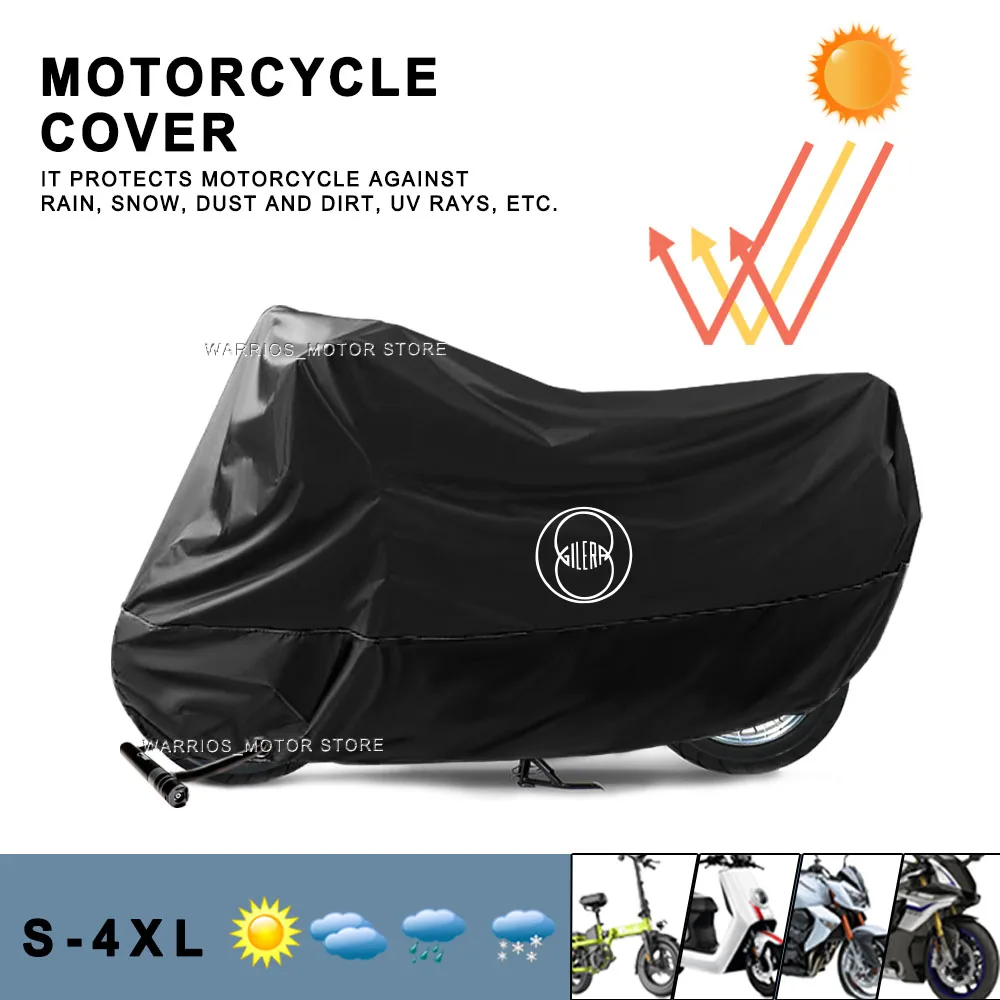 Motorcycle Cover Uv Protector Dust All Season Motorcycle Waterproof Cover For  Gilera GP 800 GP800 all year