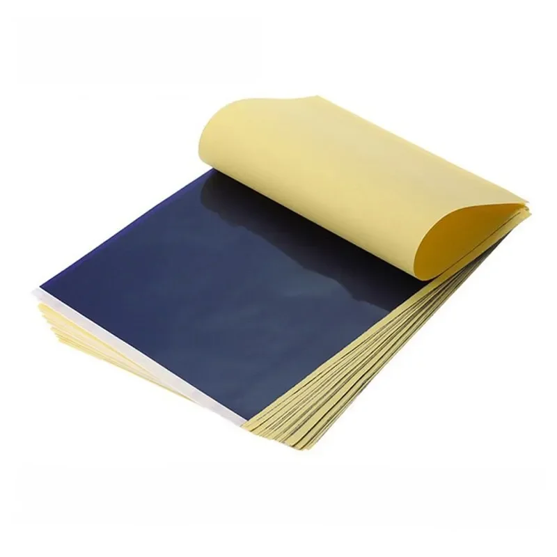 5/10 sztuk A4 papier transferowy do tatuażu materiały do ​​tatuażu węglowy papier termotransferowy tatuaż wzornik kopia kalk akcesoria — zdjęcie 2
