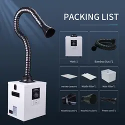 KNOKOO FES150 Industrial Laser Fume Extractor DTF Smoke Purifier 99.9% Purification HEPA Filter for 3D Printing Nail Salon