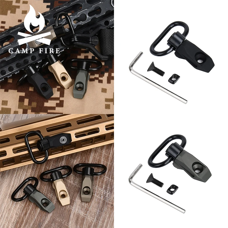 Quick Release Elastic QD Ring Rotating Buckle Portable Weapon Rope Strap Rings Rifle Slings Rope QD Buckle Mounting MLOK KEYMOD