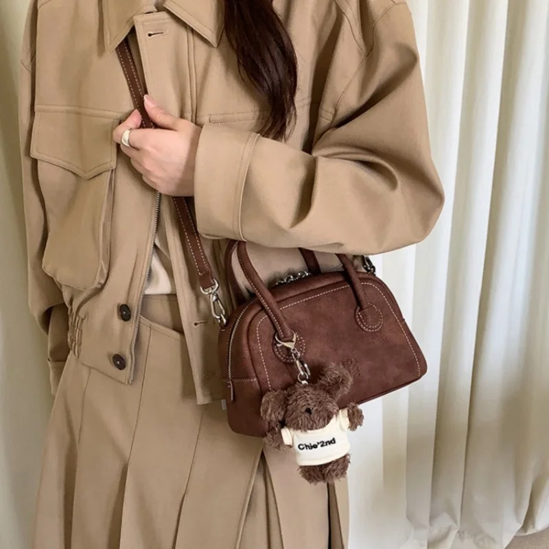 brown sac Shoulder Bags bucket ladies shipping free the tote bag New design handbag sling bag women Crossbody cute Bag charms