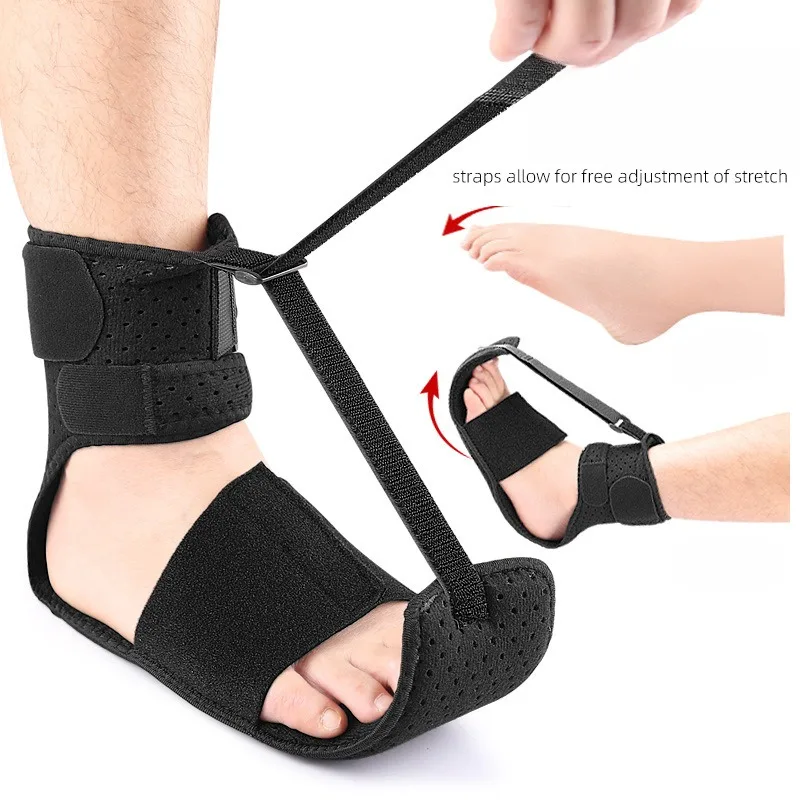 

Fixed Plantar Fasciitis Splint Brace Compression Adjustable Dorsal Drop Foot Orthopedic Brace Skin-friendly Comfortable