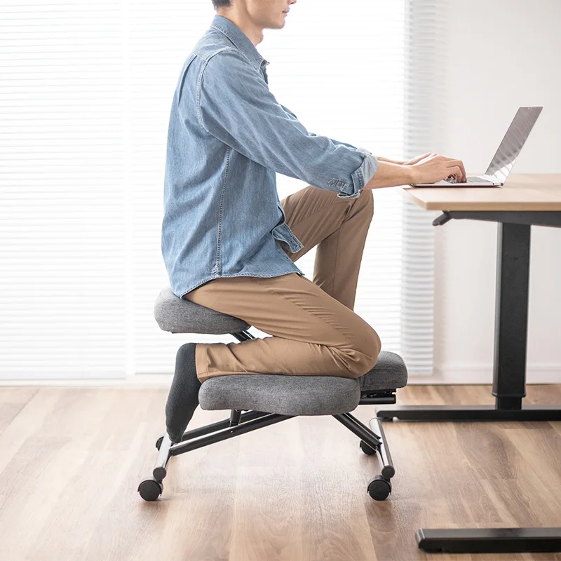 Kneeling Chair - Home Office Ergonomic Computer Desk Stool For Active Sitting Relieving Back and Neck Pain & Improving Posture