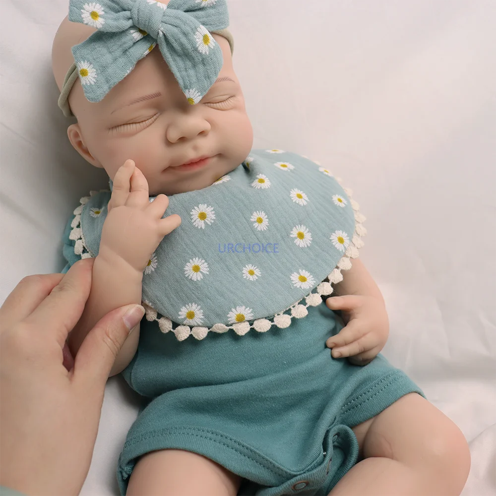 귀여운 18" 실리콘 다시 태어난 인형 실물 같은 손으로 그린 ​​피부 신생아 아기 소녀 & 소년 아트 컬렉션 다시 태어난 인형 매니아