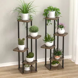 Plant Stand Stand For Flowers Wooden Storage Shelf 4/5/6 Tier Flower Shelf Planter Rack Indoor Display Stand Multiple Flower Pot